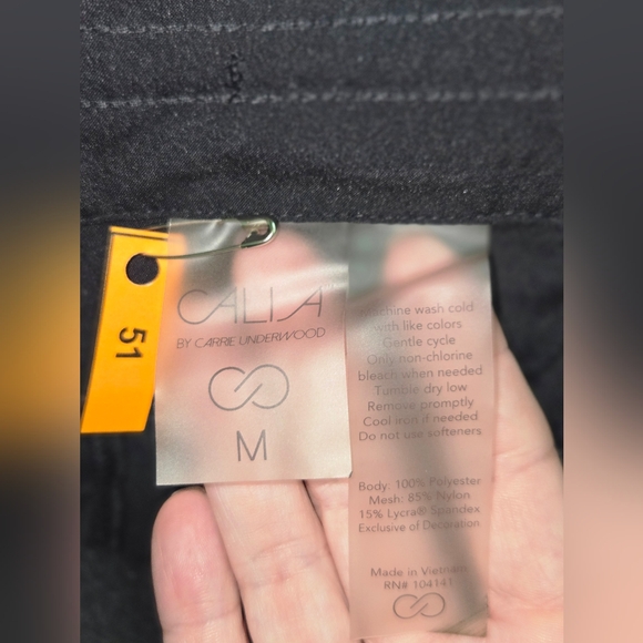 Calia By Carrie Underwood - Black Draw String Shorts - (M) - Picture 3 of 3